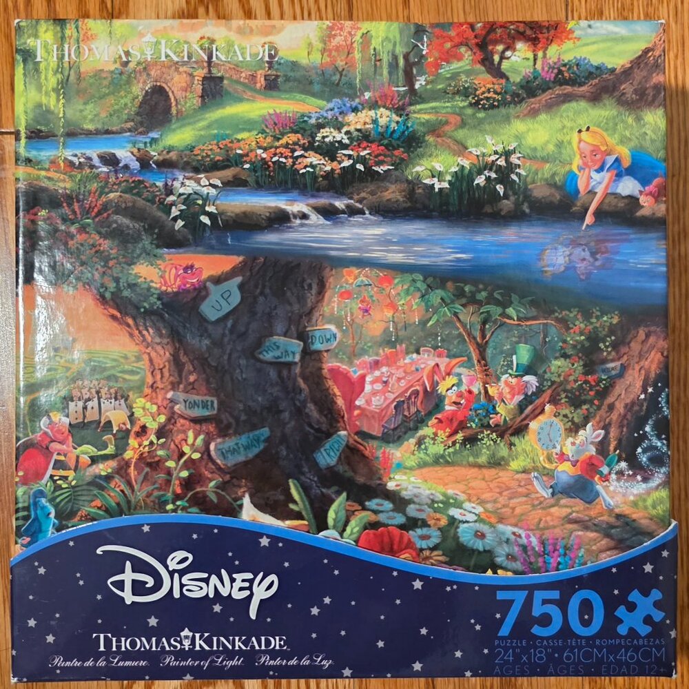 Thomas Kinkade: Alice in Wonderland Jigsaw Puzzle 750 Piece